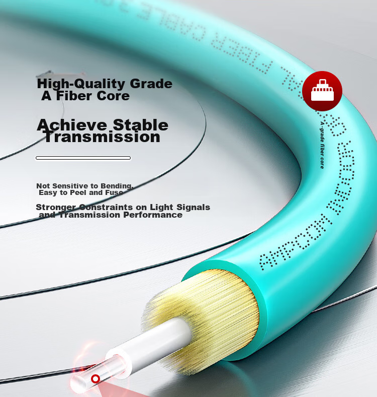 AMPCOM Telecom-Grade 10 Gigabit OM3-300 Fiber Optic Patch Cable, LC-LC Multimode Dual-Core, 50/125 Low Smoke Zero Halogen, Class 2.0 Flame Retardant, 10G/40G Long Fly A-Optic 5 Meters AMO32LC205 6