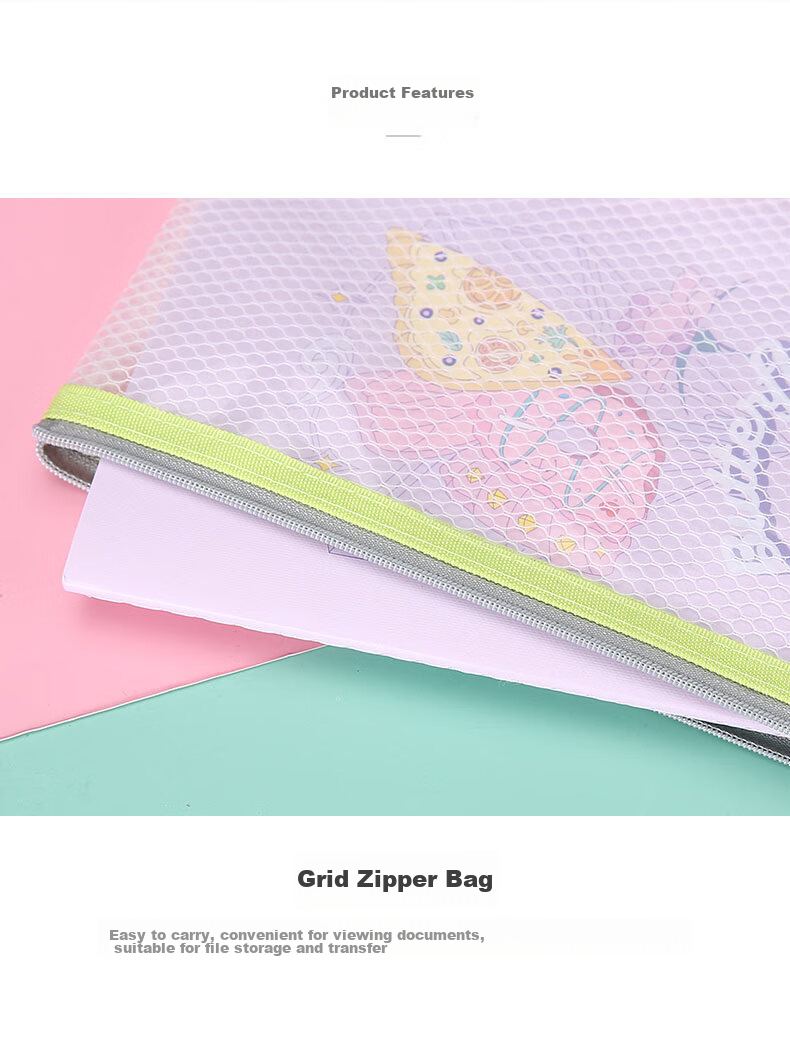 M&G Stationery A5/EVA Document Folder Mesh Zipper Bag Office File Exam Paper Bill Organizer Exam-Specific Storage Bag ADM95078 3