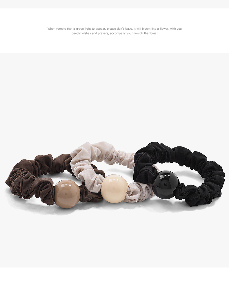 Royal Sasa Hair Accessories Gentle 3-Piece Set: Hair Ties, Rubber Bands, Headbands, Elastic Hair Bands, High-Elasticity Hair Flowers 4