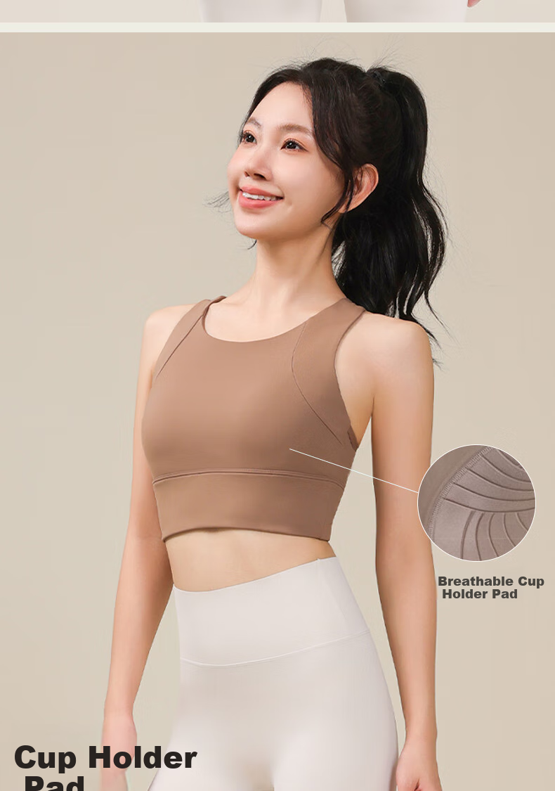 Ziyouxi High-Impact Sports Bra for Women, One-Piece Anti-Shock And Anti-Sagging Yoga Vest, Fitness Training Bra, Suitable for Outer Wear Or Layering 3