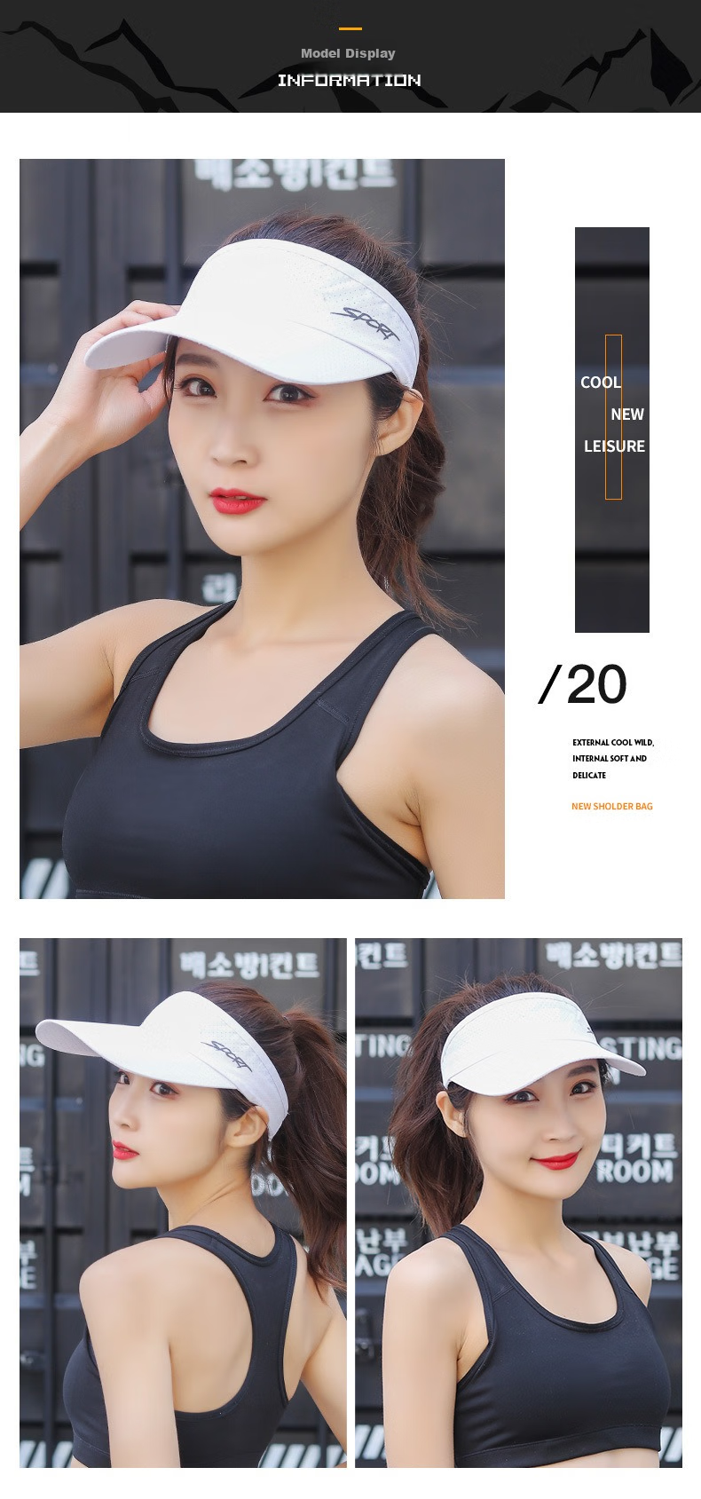 BIKEBROS Sun Hat, UV Protection Cap, Spring And Summer Outdoor Cycling Versatile Visor, Quick-Drying Breathable Sunhat for Women And Men, Navy Blue 15
