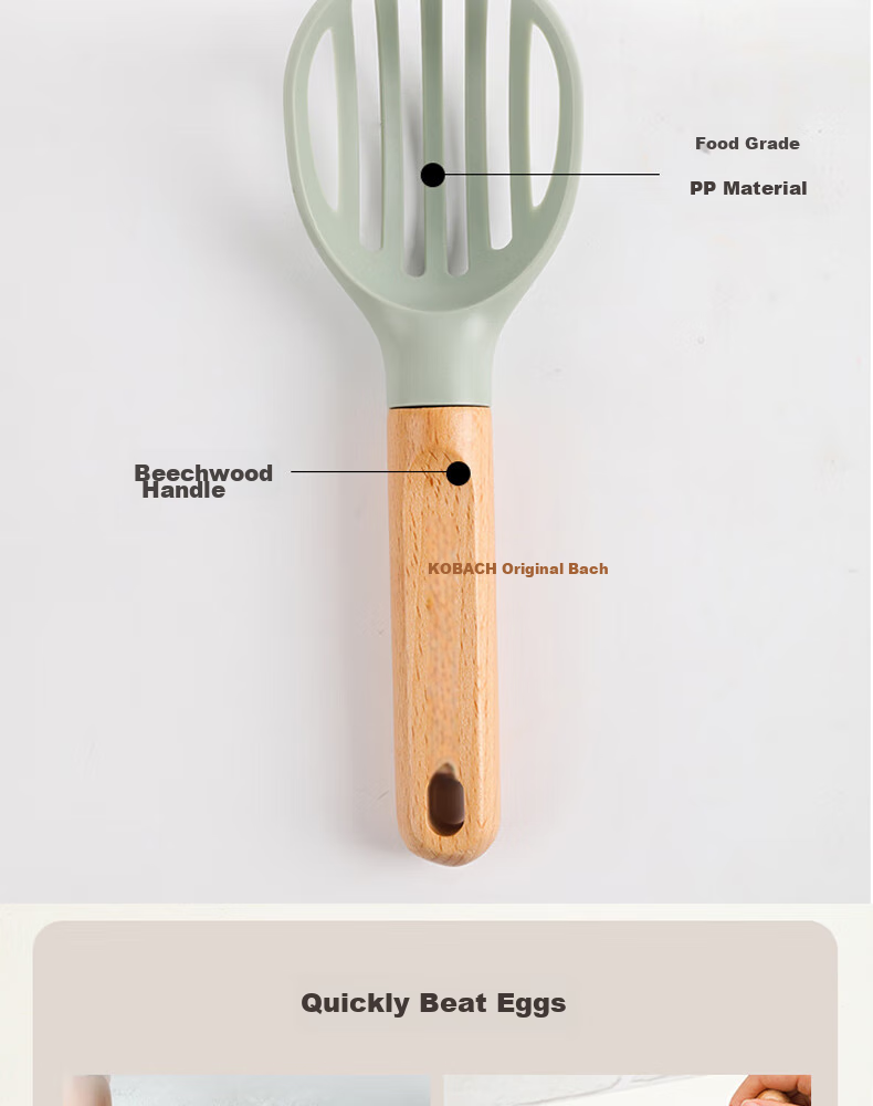 Kobach Silicone Spatula, Cooking Utensil for Non-Stick Pans, Heat-Resistant Spatula for Stir-Frying, Soup Ladle 16
