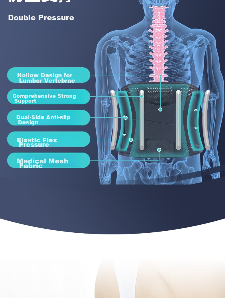 AIRPOP Back Support Belt for Herniated Disc, Lumbar Muscle Strain, And Lumbar Disc Protrusion - Summer Medical Lumbar Brace for Prolonged Sitting 7