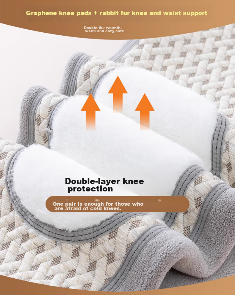 LangSha Thermal Underwear for Men [2026 Fall New Arrival], Fleece-Lined Thick Graphene Knee Protection Base Layer Pants, Extra Thick Cotton Pants for Northeast China 7