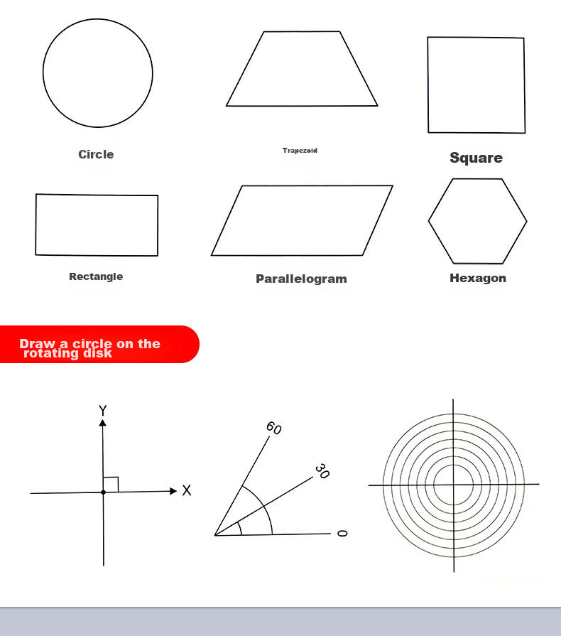 DiLe Multifunctional Rotating Drawing Ruler, Math Geometry Circle Measuring Protractor Triangle Straight Ruler Parallel Ruler Student Creative Drawing Tool Stationery, 2694 Pure Blue 18