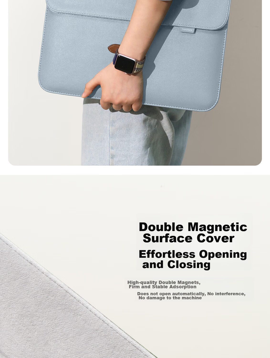 Taikesen Laptop Sleeve Compatible with Apple MacBook 15-Inch, Lenovo, Huawei Laptops, Protective Cover for Men And Wome 13