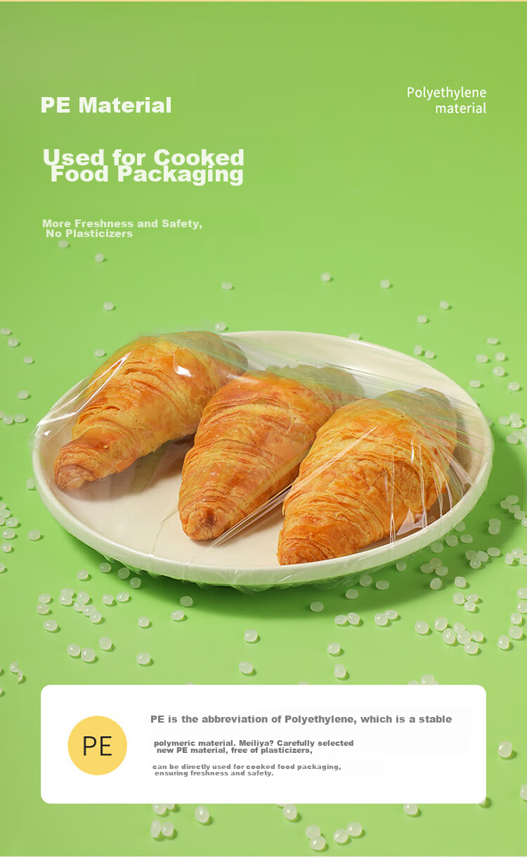 MARYYA Food-Grade Cling Film with Dots, Easy-Tear Food-Grade, 30cm X 50m Large Size, High Temperature Resistant, Microwave Safe, Self-Adhesive 3