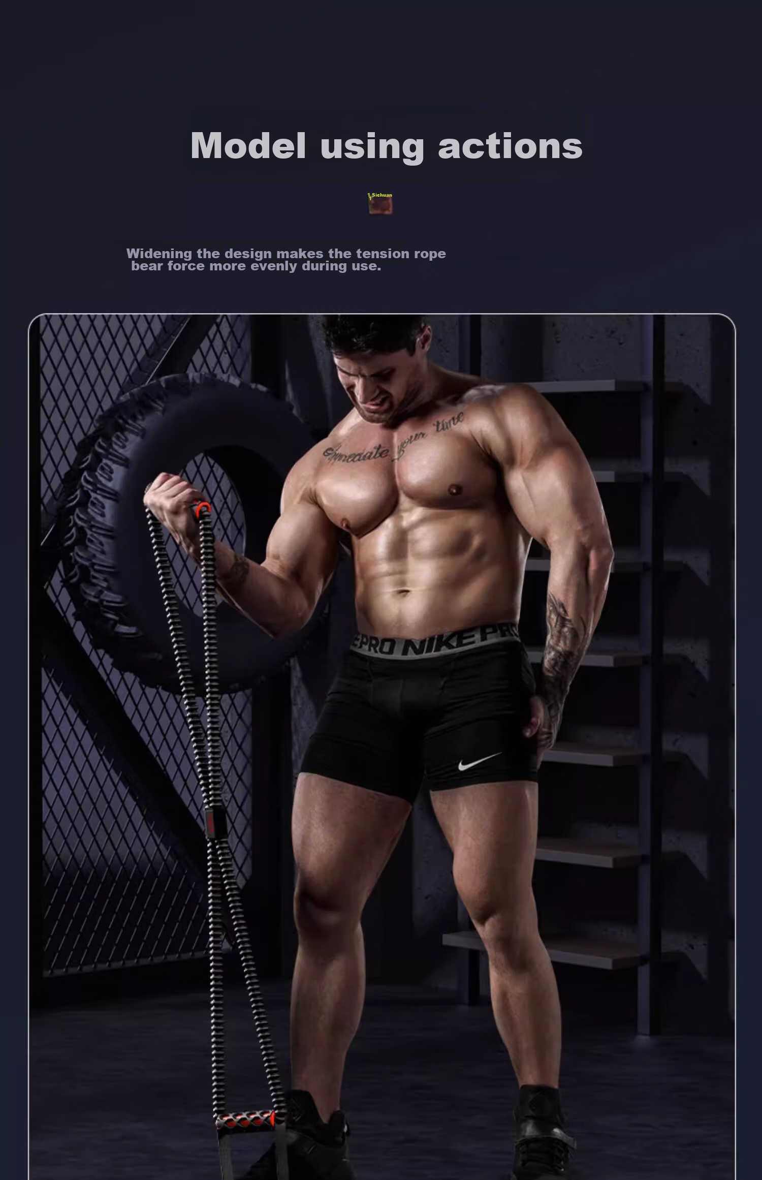 Xinyiwanjia 8-Character Pull-Up Equipment, Elastic Band Rope, Foot Pedal Fitness Stretching Band, Back-Opening Exercise, Shoulder-Strengthening Eight-Shaped Strength Training, Chest-Expanding 15