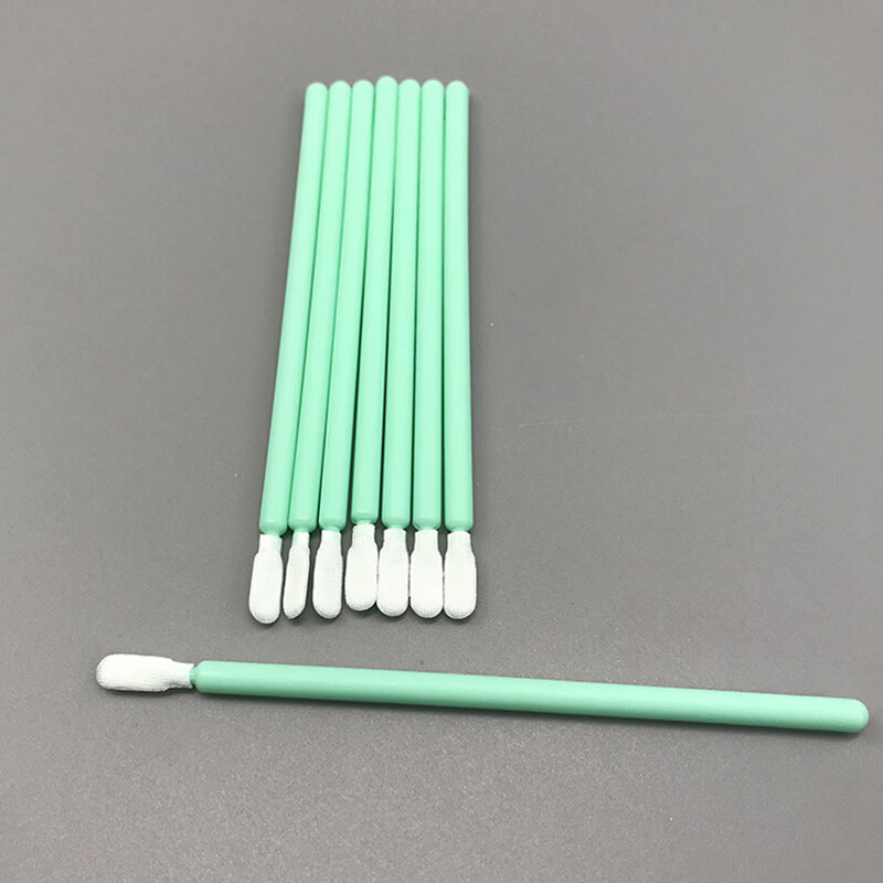 HANYANGCLEAN Dust-Free Cotton Swabs Industrial Purification Cotton Swabs Dust-Free Cloth Cleaning Sticks Lens Instrument Cleaning Sticks HY-2028 (100 Dust-Free Cloth Heads/Pack)