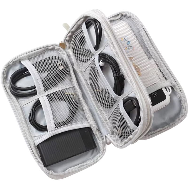 Banzheni Digital Data Cable Storage Bag, Portable Travel Charger, Hard Drive, Headphones, Mouse, Power Bank Accessories Storage Pouch