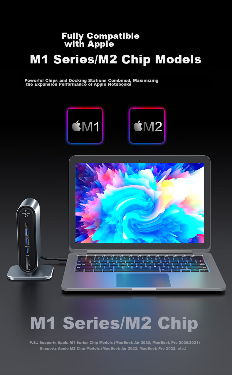 Acer Type-C Vertical Expansion Dock HDMI/VGA HD Screen Mirroring 4K Gigabit Ethernet Port Adapter USB Hub Compatible with MacBook Huawei Laptops Expansio 12