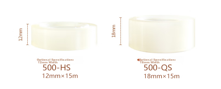 3M Scotch Tape, High-Efficiency Strong Transparent Tape, 500-HS, 12mm×15m, 12 Rolls 6