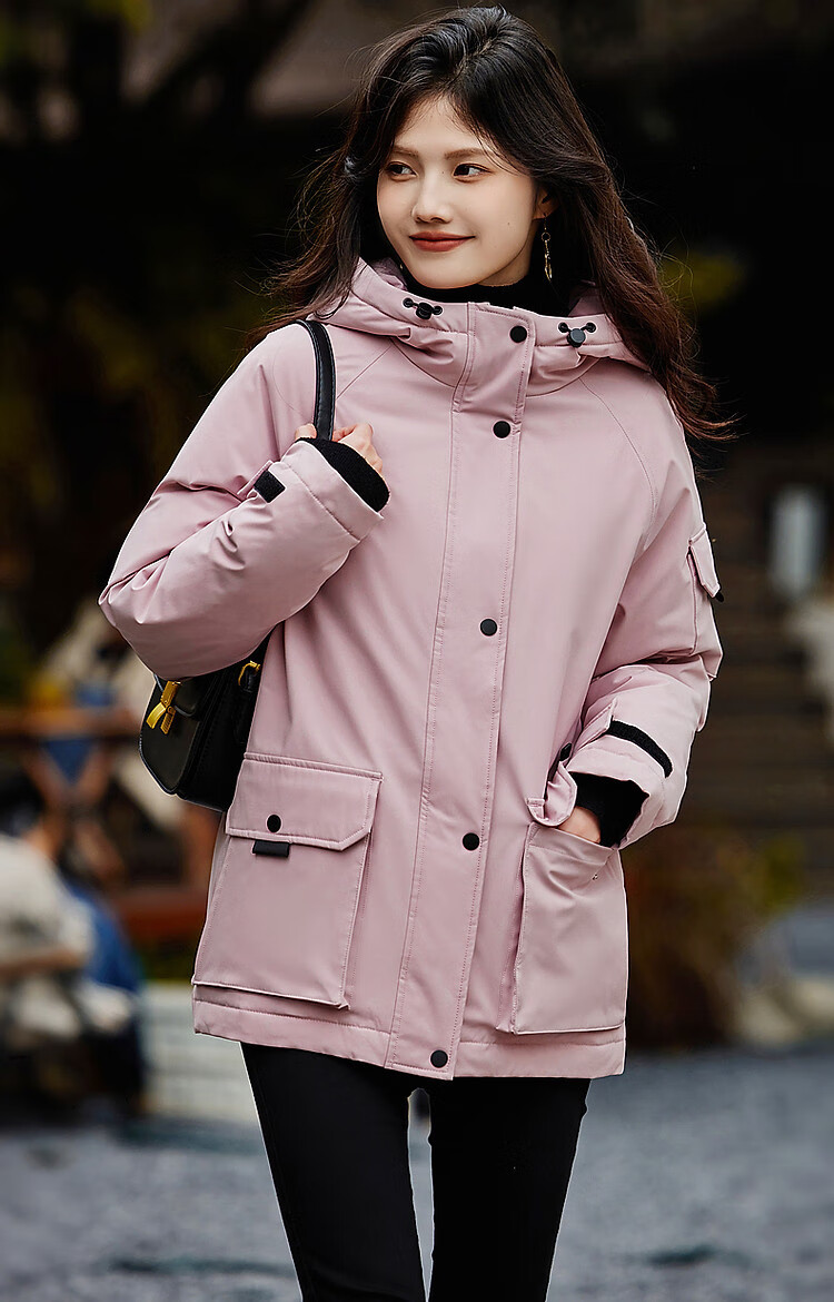 Dme [Sanfang Black Technology] Winter Warmth 90% Duck Down Hooded Adjustable Cuff Velcro Down Jacket Coat 15