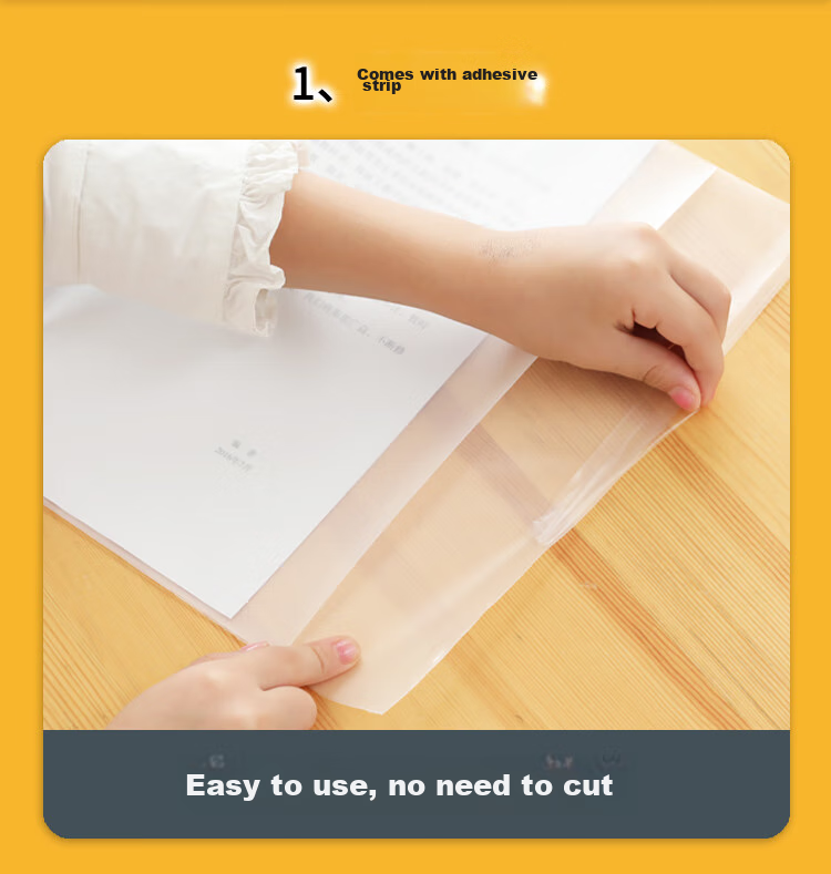 Maisikao EVA Eco-Friendly Non-Slip Frosted A4 Large Thick Book Covers for Primary And Secondary School Students, Pack of 10, 11099 4