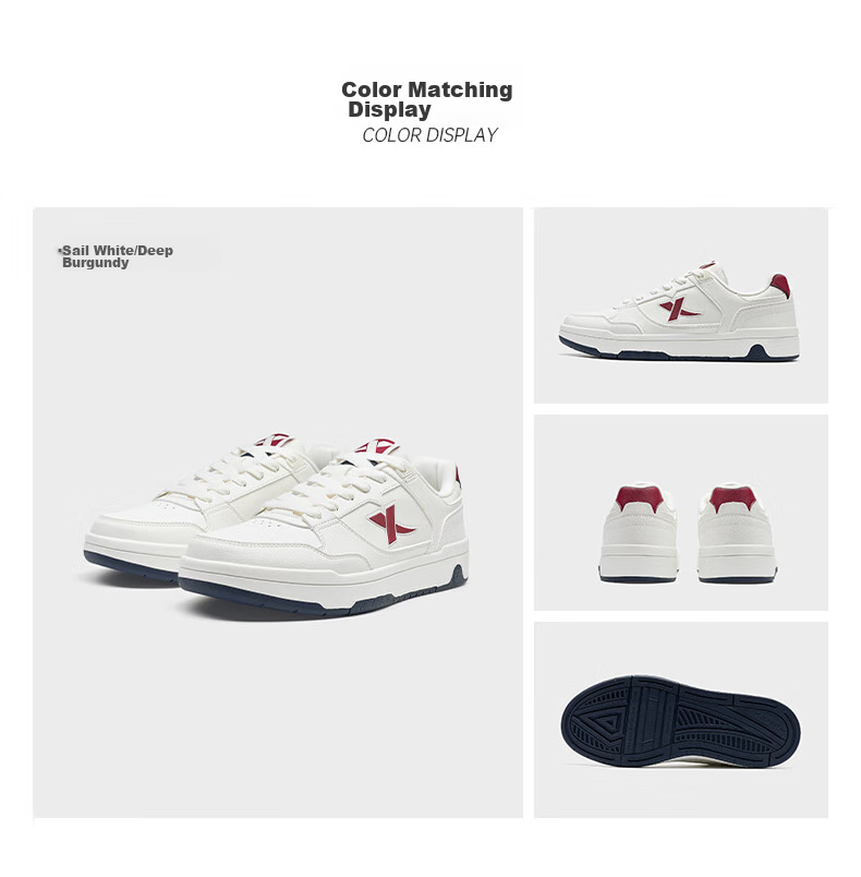 XTEP White Space | Men's Sneakers, Skateboard Shoes, Casual Shoes for Spring And Summer, Breathable, Lightweight, Soft And Bouncy, Leisure Shoes for Me 7