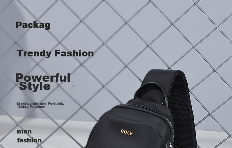 GOLF Chest Bag for Men, Trendy Crossbody Bag, Casual Shoulder Bag for IPad And Phone, Cycling Sports Travel Small Backpack 2