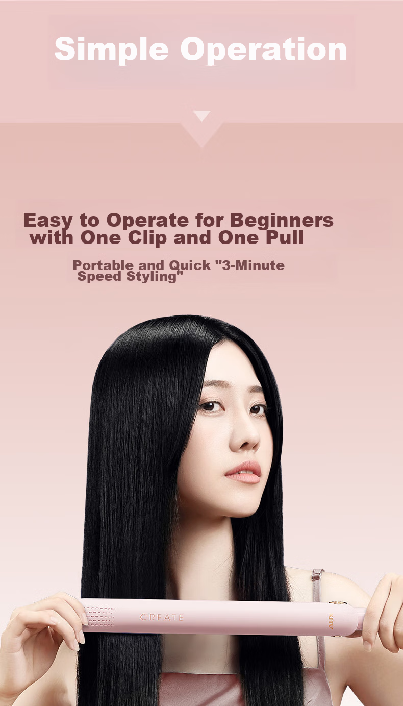 AUX Straight Hair Iron for Women, Bangs Clip, Curl Straightener, Long-Lasting Styling, Dual-Purpose Straight And Curl Iron, Hair Curling Tool, Upgraded Ceramic/ionic Dual Protection Hair Care Gift 4