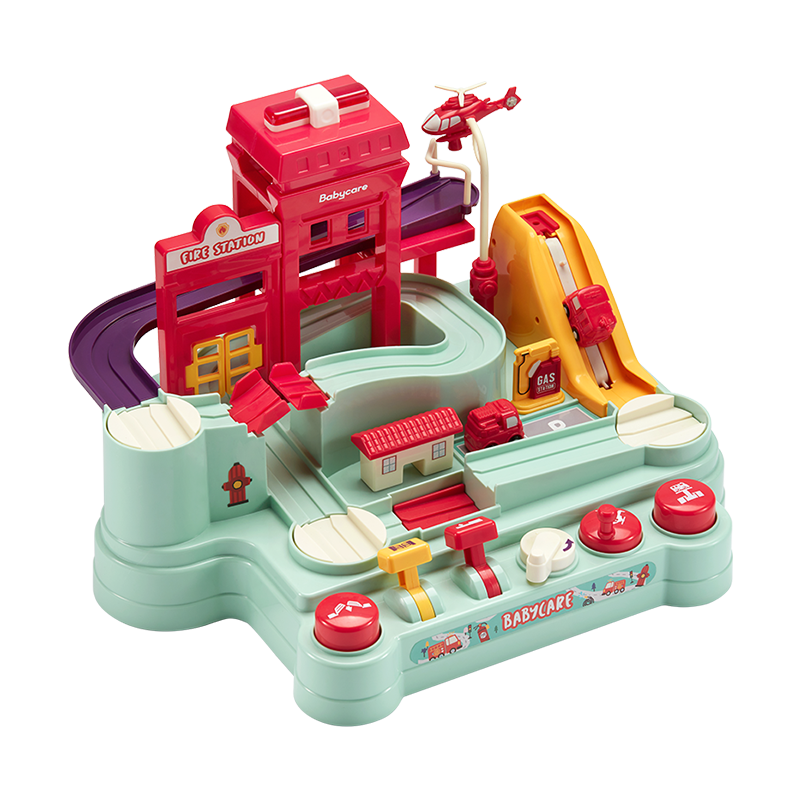 Babycare Fire Station Car Adventure Climbing Track Toy for 3-Year Boys And Girls, Baby Birthday And Holiday Gift