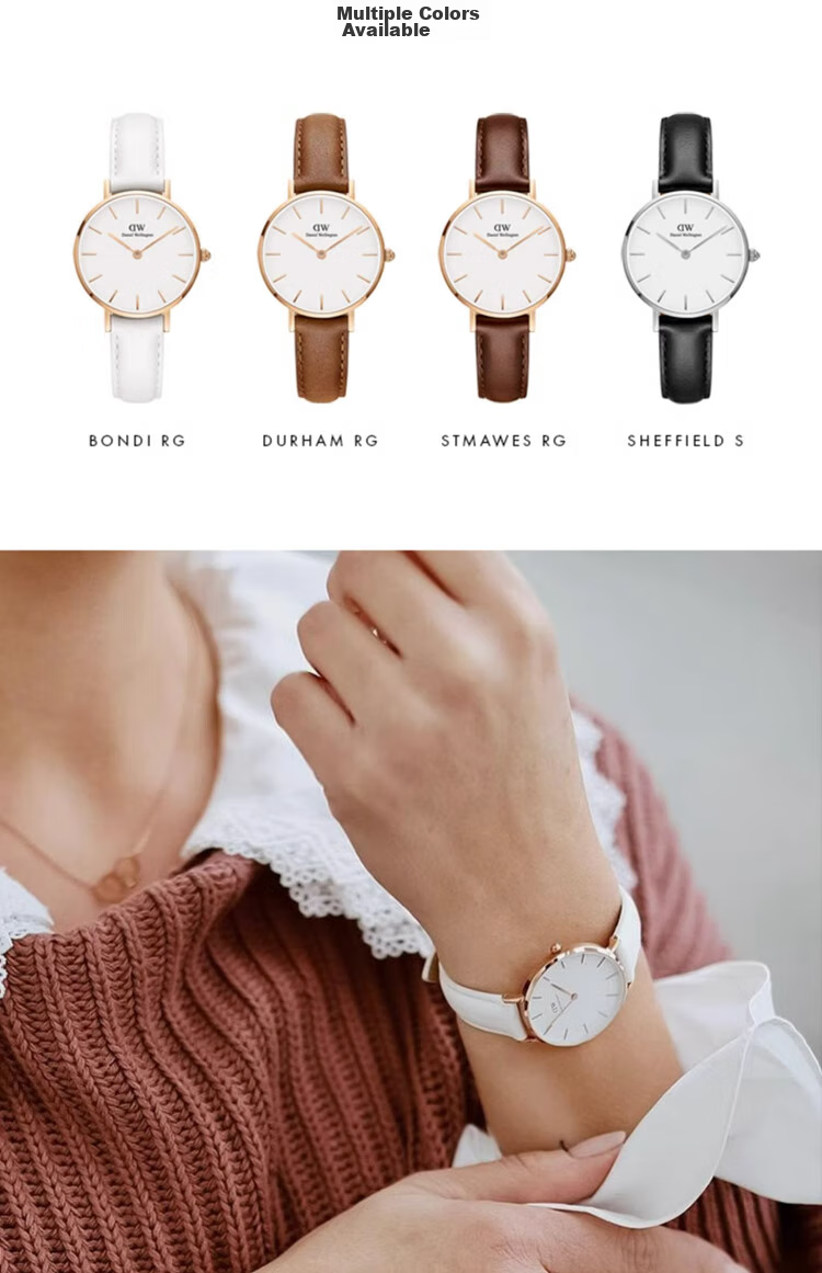 DanielWellington DW Ladies' Watch, Classic Leather Simple Fashion European And American Quartz Wristwatch, Birthday Gift for Girlfriend, DW228 5