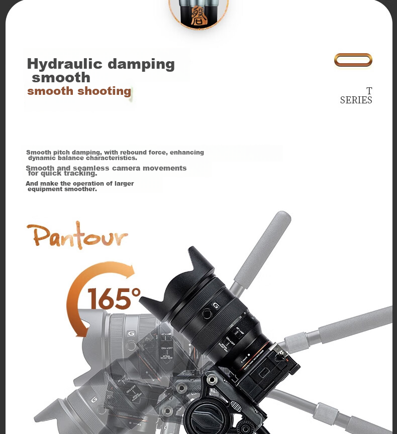 Fotopro T-74C+MH6S Professional Landscape Bird Photography Digital Camera, Mirrorless Camera Photography And Videography Hydraulic Video Gimbal, Carbon Fiber Camera Tripod 9