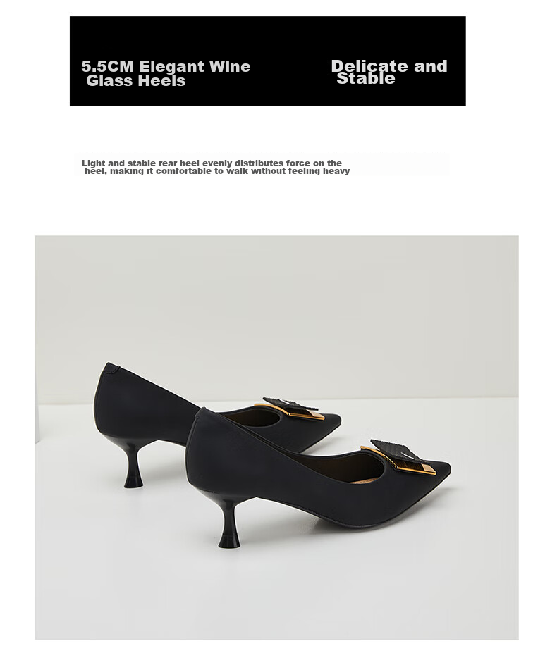 DAPHNE Elegant High Heels for Women, Pointed Toe, Stiletto, Shallow Mouth Pumps, Versatile Work Shoes 4623101023 Beige 36 6