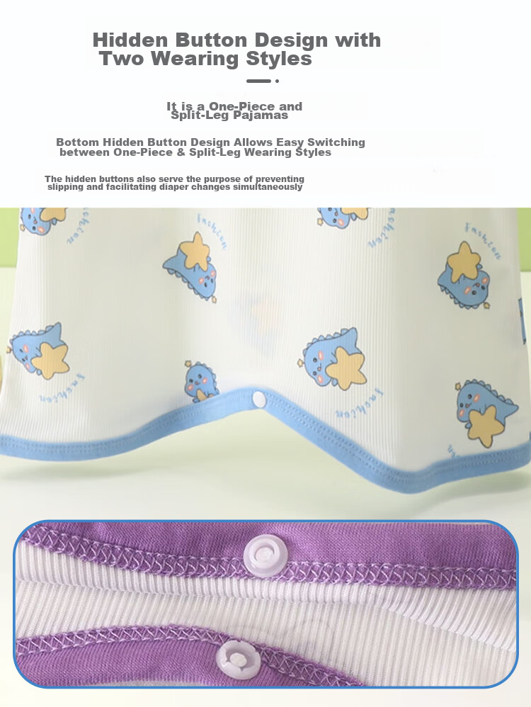 9I9 Baby Sleeping Bag, Anti-Kick Blanket for Newborns, Air-Conditioning Room Quilt, Sleepwear Robe, Pajamas, 859 Dinosaur Desig 9