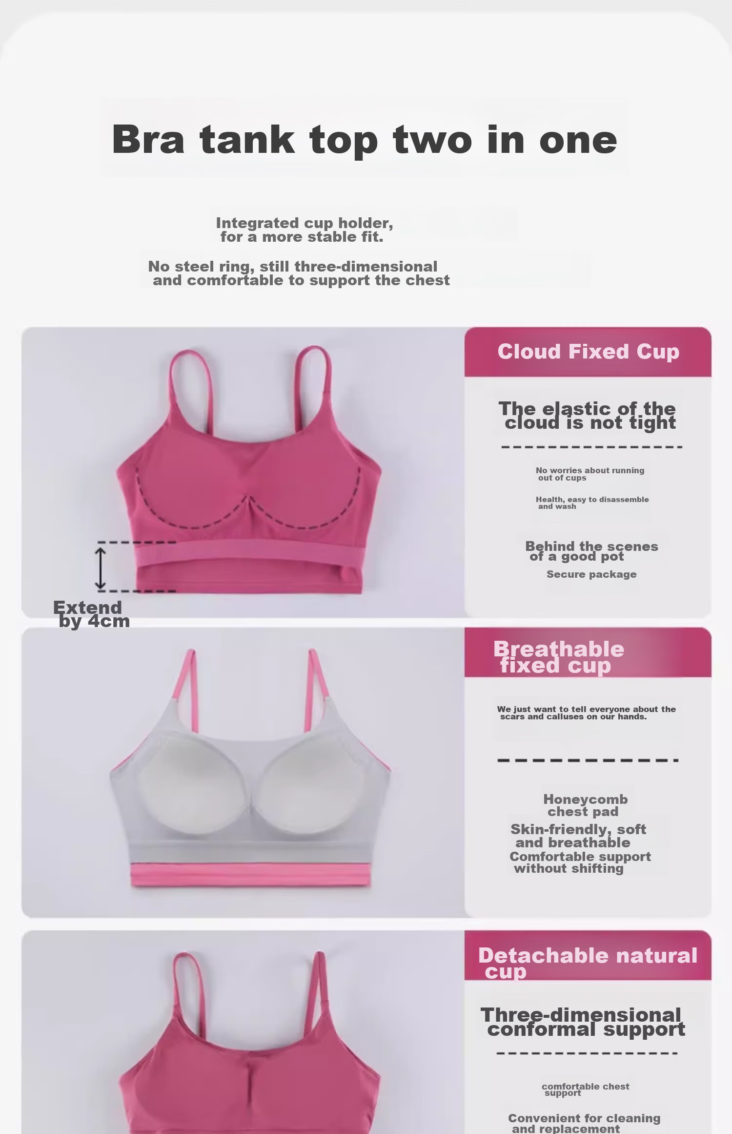 Gigt Sports Bra for Women with Chest Pads, Yoga Bra, Sexy Backless Design, Thin Straps, Fitness Workout Tank Top 9