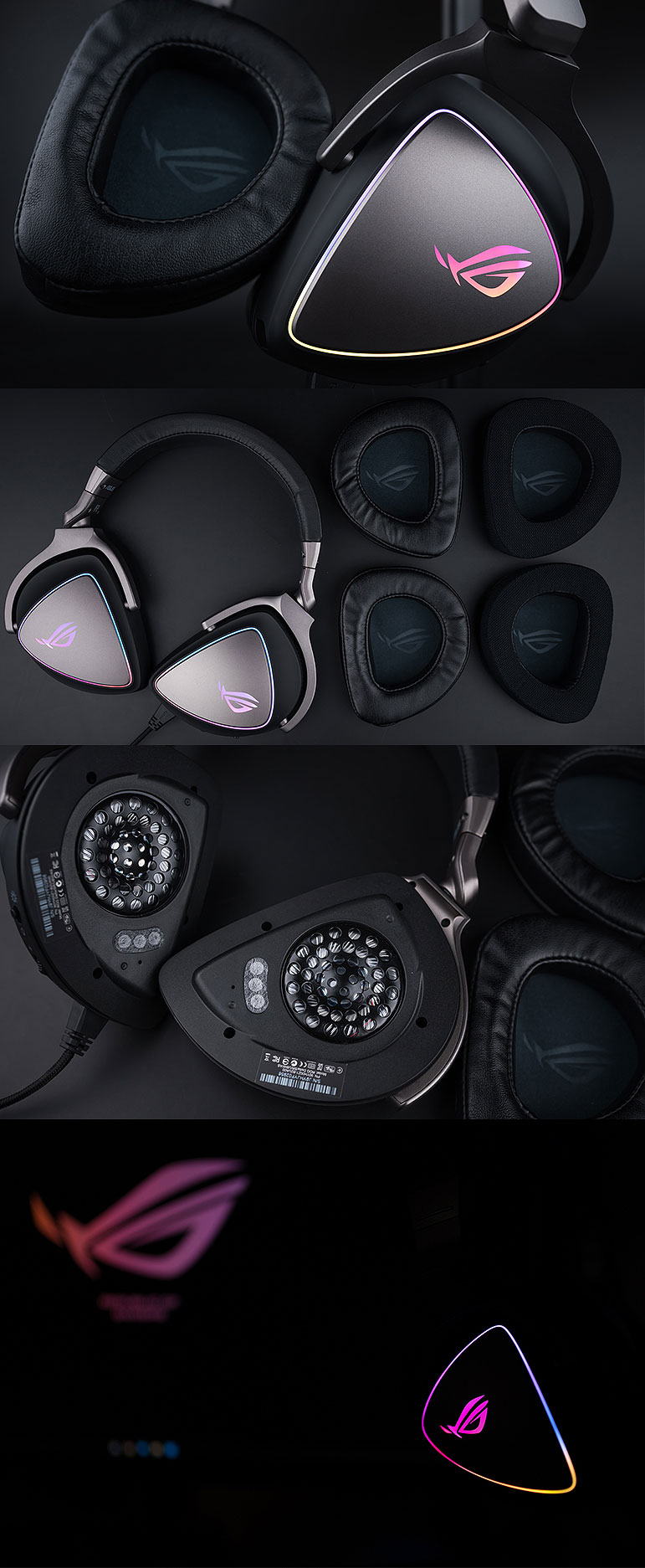 ROG Spherical Gaming Headset Over-Ear Headphones with 7.1 Surround Sound, Wired No-Lag USB/Type-C Switch Headphones, AI Noise-Cancelling Microphone, Compatible with Tri-Band Actio 33