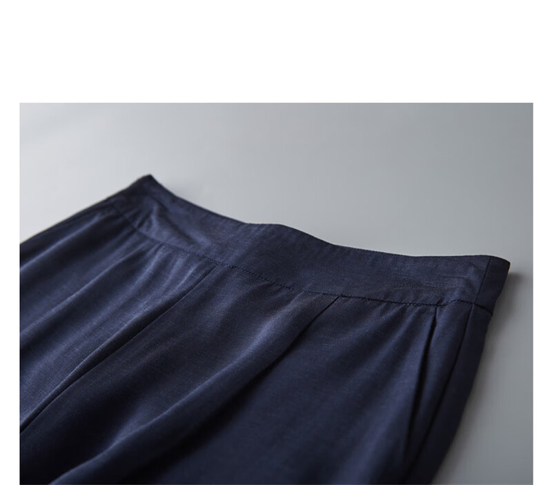 Dme [Sea Salt Mint] Summer Loose-Fitting Commuter Slimming Wide-Leg Cropped Casual Pants 22