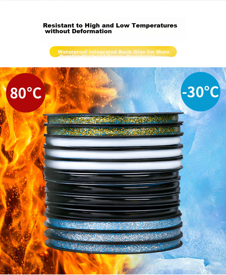 Mileqi Tile Gap Sealing Strip, Kitchen Sink Stove Floor Gap Adhesive, Waterproof Mold-Proof Moisture-Resistant, Water-Resistant No-Curling Edge, Strong Adhesion, Pearl Black, 8mm Wide * 6m Long * 1 Roll 8