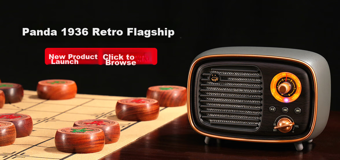 Panda 6124 Radio with Two Bands, Gift for Elderly, Pocket-Sized FM Tuner, Compact Broadcast Transistor Radio 1
