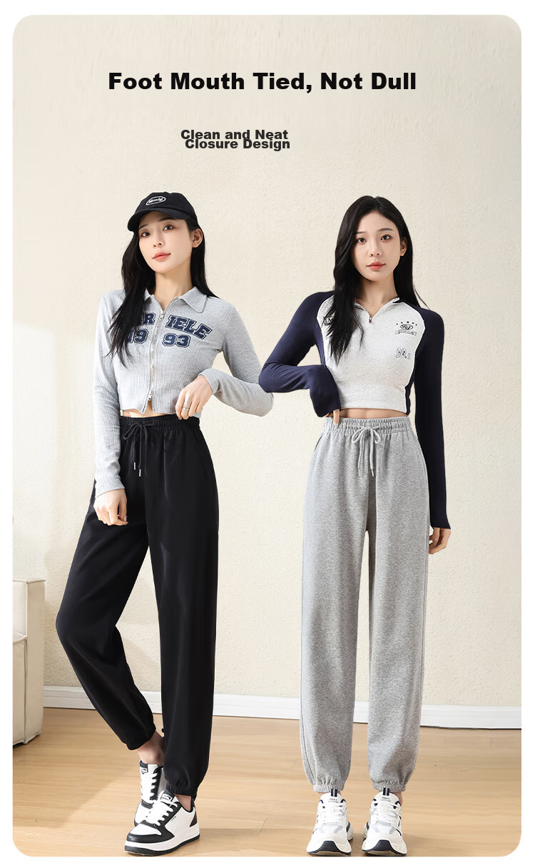 FitonTon Women's Sweatpants, Spring/summer 2026, Loose-Fitting Joggers for Outdoor Wear, Slimming And Versatile Harem Pants, Casual Trousers for Ladies 2