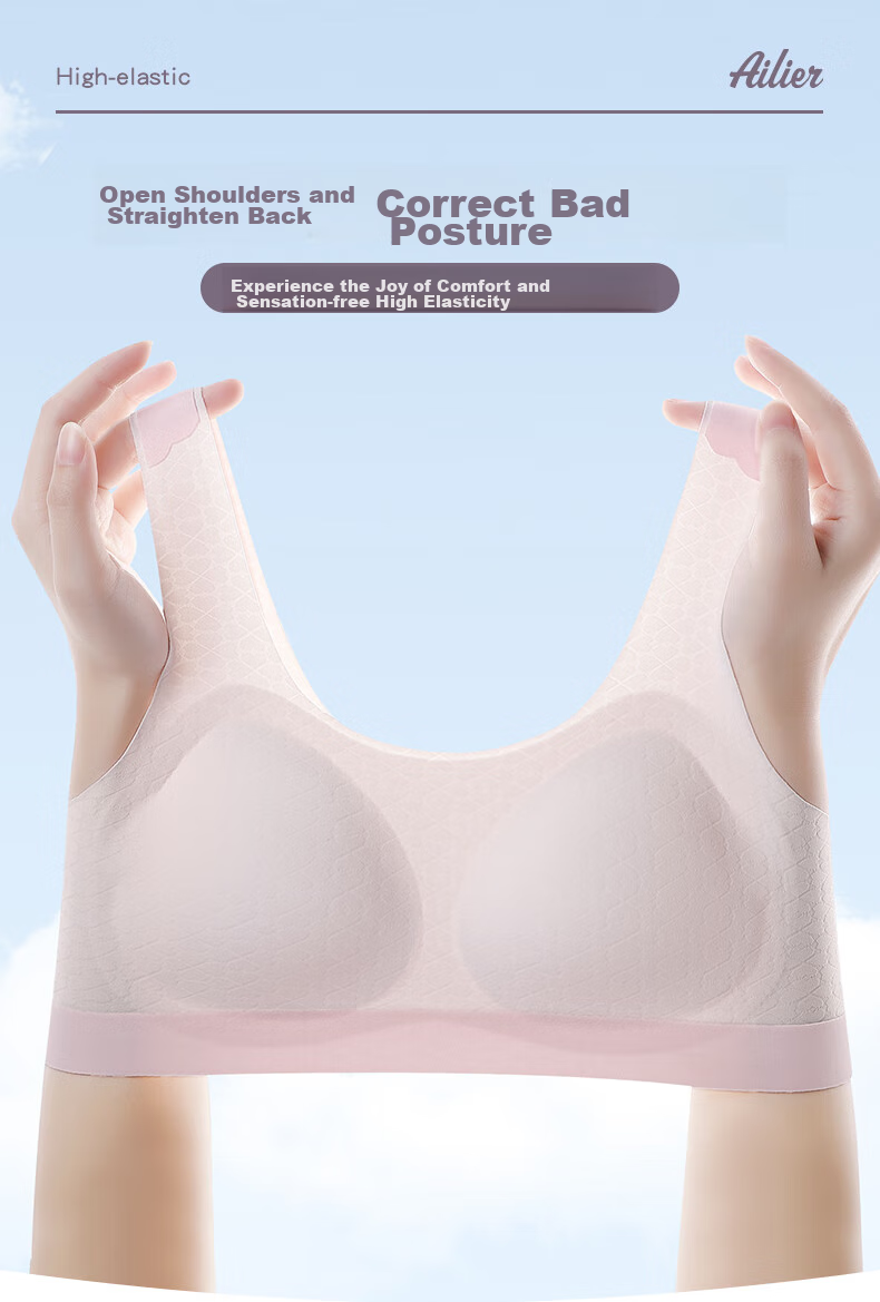 Ailier&ouluola Girls' Underwear for Middle School Students Aged 12-16 And High School Students in Puberty Stage Two, High School Bra Vest M 6