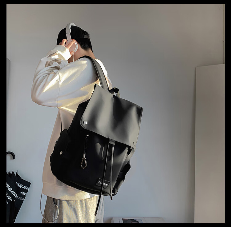 Viney Backpack for Men And Women, Japanese-Style Trendy Brand Large Capacity Casual Travel Bag Cool Schoolbag for Middle School And College Students 7