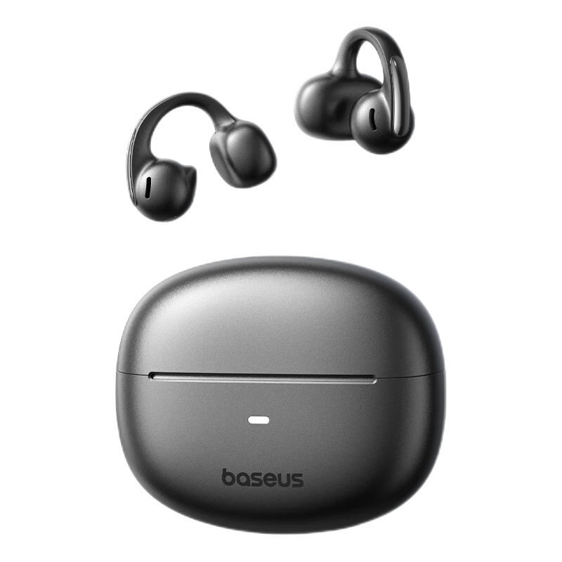 BASEUS MC1 AI Translation Bluetooth Earphones, Clip-On Open-Style Xiao Yunduo Air Conduction Non-In Sports Call Noise Reduction, Suitable for Apple And Huawei Phones