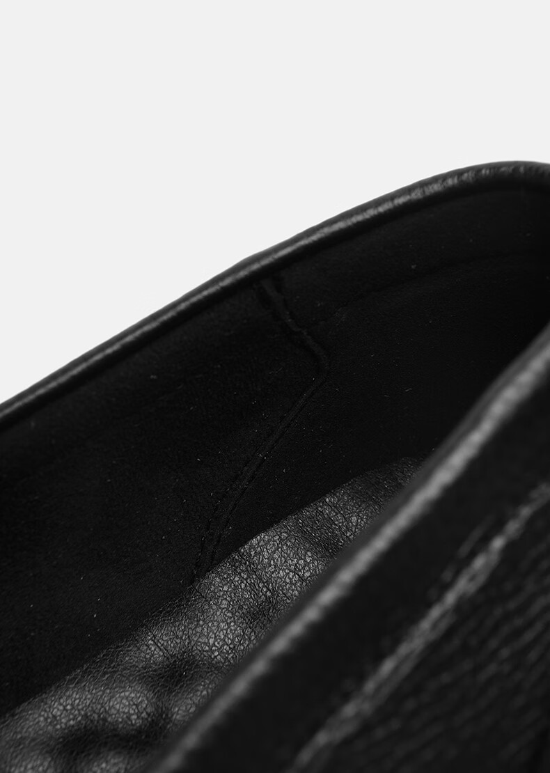 HLA Men’s Soft Sole Loafers Slip-On Casual Leather Shoes HAAPXM2FFE210 Black Size 44 24