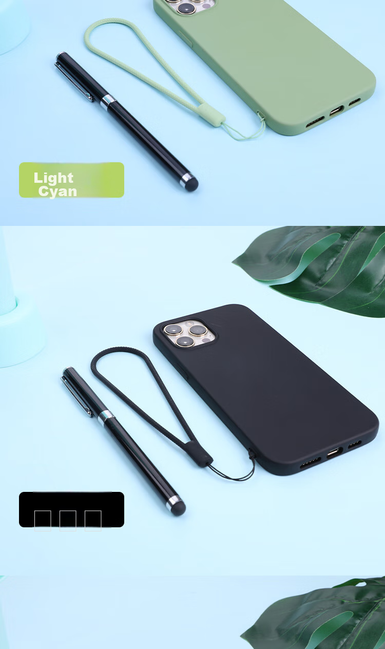 ESCASE Phone Lanyard, Camera Silicone Wrist Strap, Wallet USB Drive Key ID Pendant, Apple IPhone 16 Huawei Mate 70 Pro+ Phone Soft Style ES-XS4 Light Blue 9