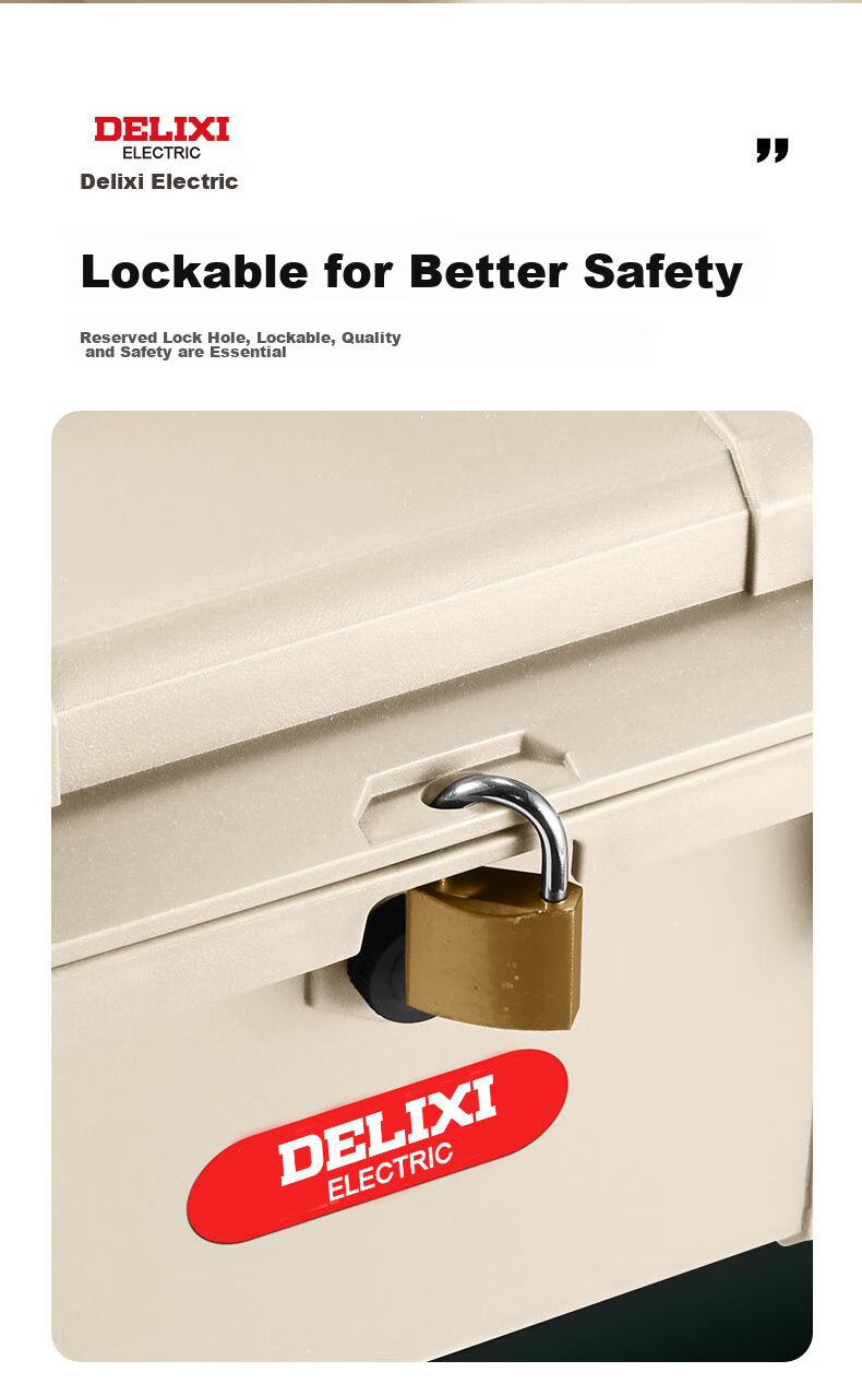 DELIXI Hardware Toolbox, Industrial-Grade Household Waterproof Box, Multifunctional Storage Box, Thickened Electrician's Car-Mounted Repair Kit 11