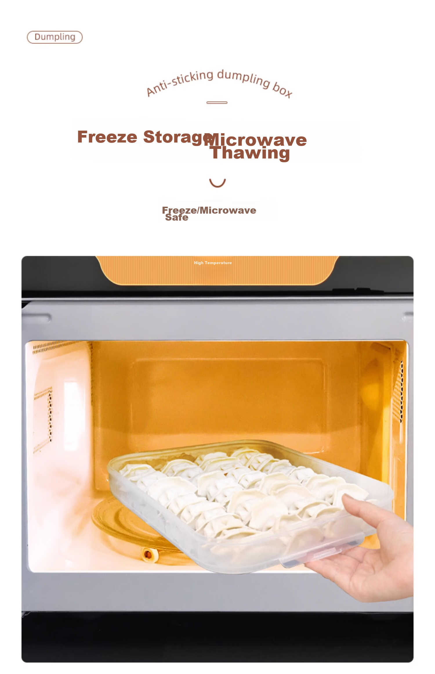 Jiadu Dumpling Storage Box, Refrigerator Freezer Container, Food-Grade Frozen Box, Kitchen Egg Noodle Sealed Fresh-Keeping Box 5