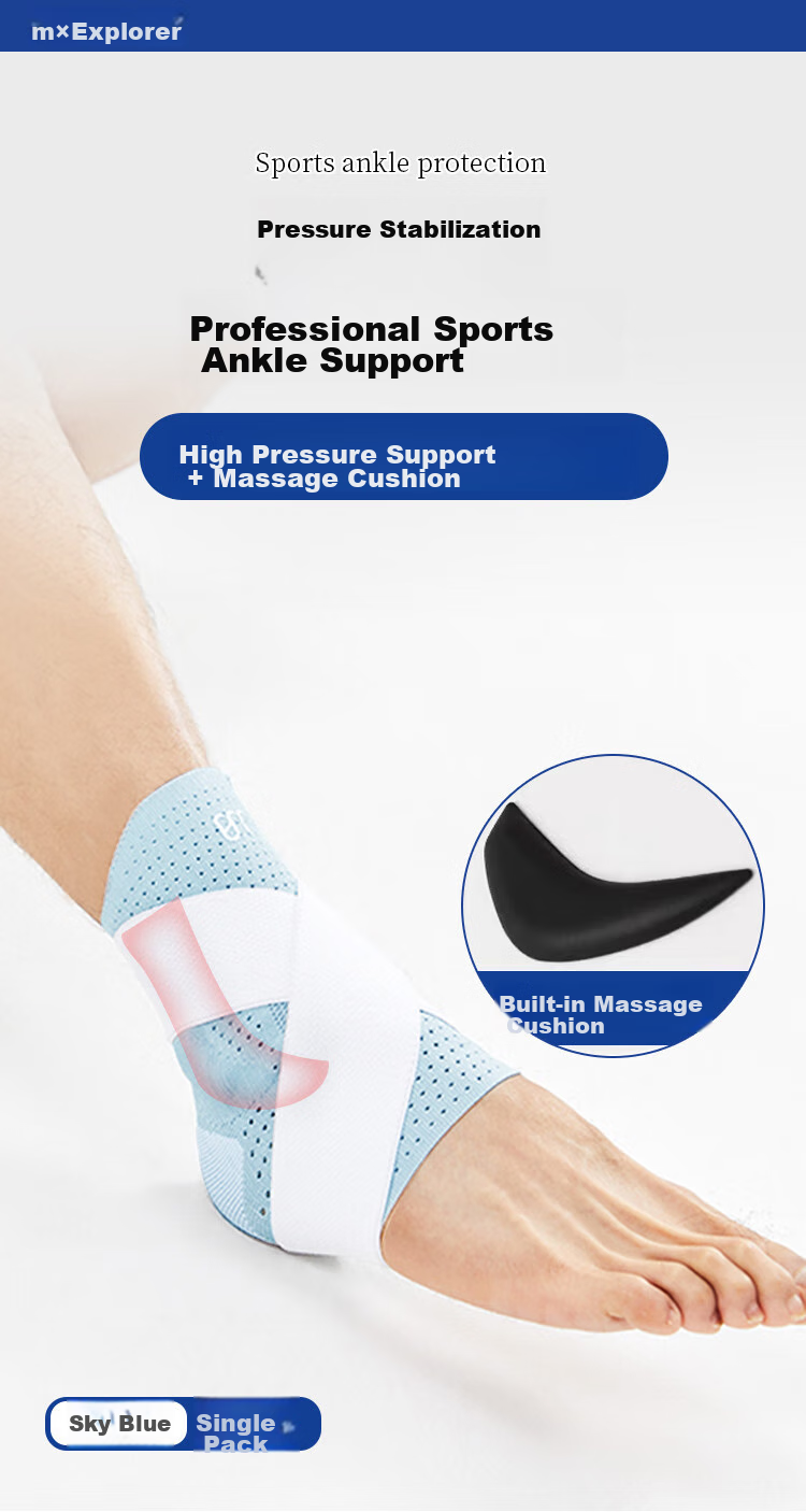 Tuobuzhe Ankle Brace, Ultra-Thin Sports Ankle Support, Basketball Ankle Protection, Fixed Bandage for Sprained Ankle, Wrist Support for Running And Soccer 1