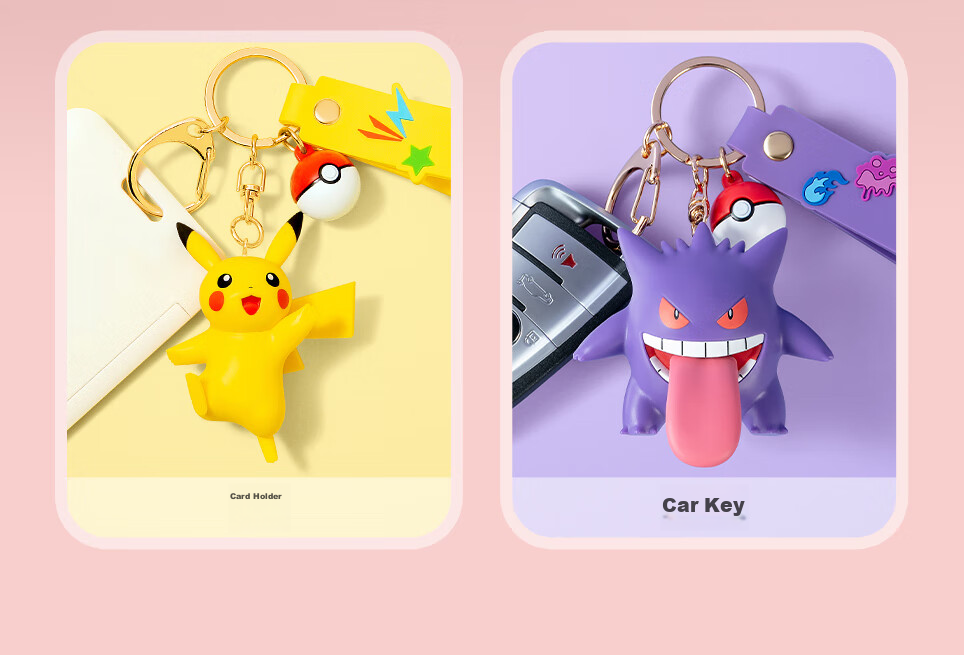 Funism Pokemon Keychain, Mewtwo Car Pendant, Backpack Charm, Birthday Gift, 52mm 4