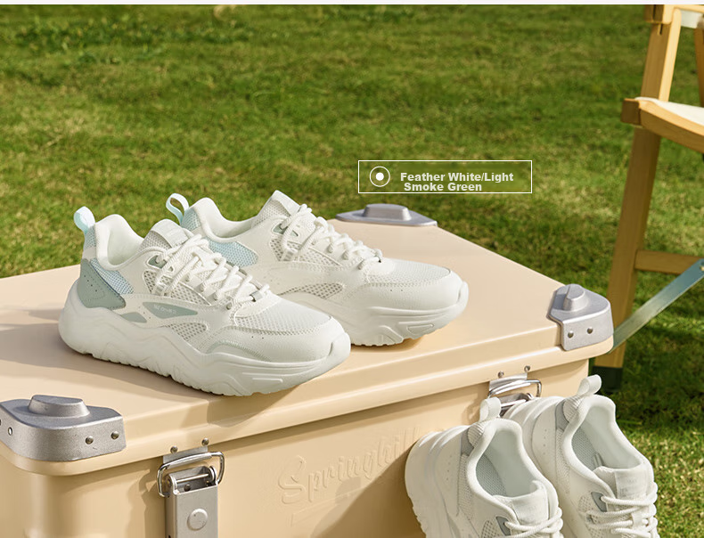 361° Women's Sports Shoes, Spring And Summer Mesh Thick-Soled Heightening Casual Commuter Dad Running Shoes for Women, 682426763F-1 25
