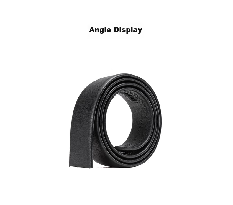 Aokang Belt without Buckle, Men's Top-Grain Leather Strap with Automatic Buckle, Waist Belt, Birthday Gift for Husband 9