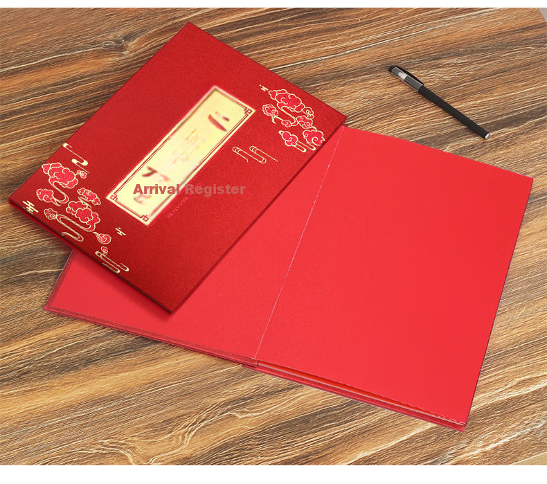 Befon Sign-In Book, Conference Sign-In Sheet, High-Quality, Grand Opening Annual Party Wine Party Sign-In Book, Wedding Gift Money Book, Wedding Celebration Accounting Book, Wedding Sign-In And Accounting Book, Gift List Book 9707 11