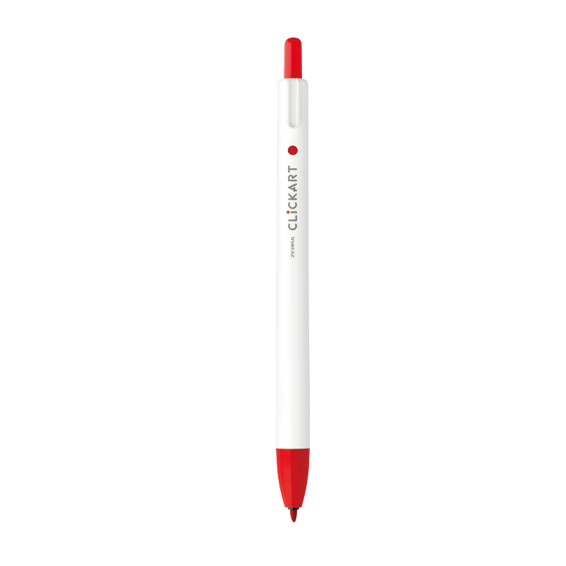 ZEBRA Art Dot Retractable Watercolor Pen for Students And Children, Doodle Drawing Coloring Fine Tip Colored Pen Journaling Pen WYSS22 Red Single Pack Watercolor Pe