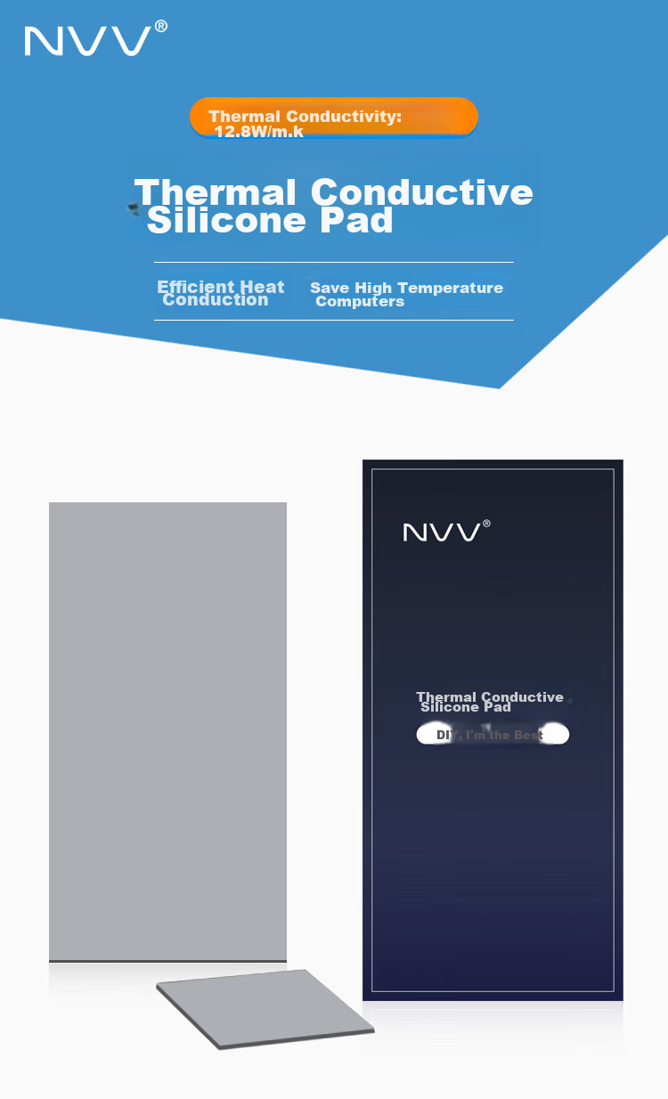 NVV Thermal Pad, 100 Pieces, Silicone Grease Pad, Heat Dissipation Sticker, Solid State Drive Graphics Card Memory North Bridge Cooling Pad, TC-100Z 2