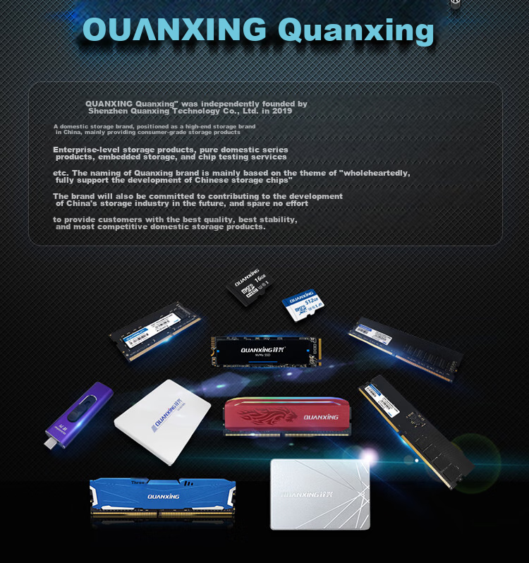QUANXING 256GB SSD TLC NAND SATA 3.0 Interface Read Speed up to 500MB/s Compatible with Desktop/laptop S101 13