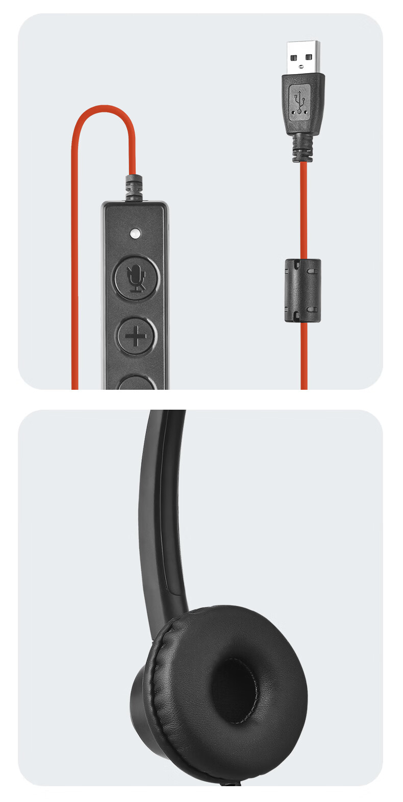 Yijiatong Upgraded Dual-Ear Headset Y390DR with USB Interface, Customer Service Headphones/Noise-Cancelling Headphones/Sales Telemarketing Headset/Business/Education, Including Equalization And Mute Functio 12