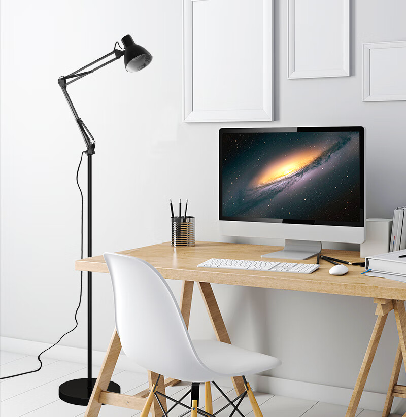 Haoshili Student Desk Piano Lamp, Living Room Bedroom Bedside Lamp, American-Style Adjustable Floor Lamp 11