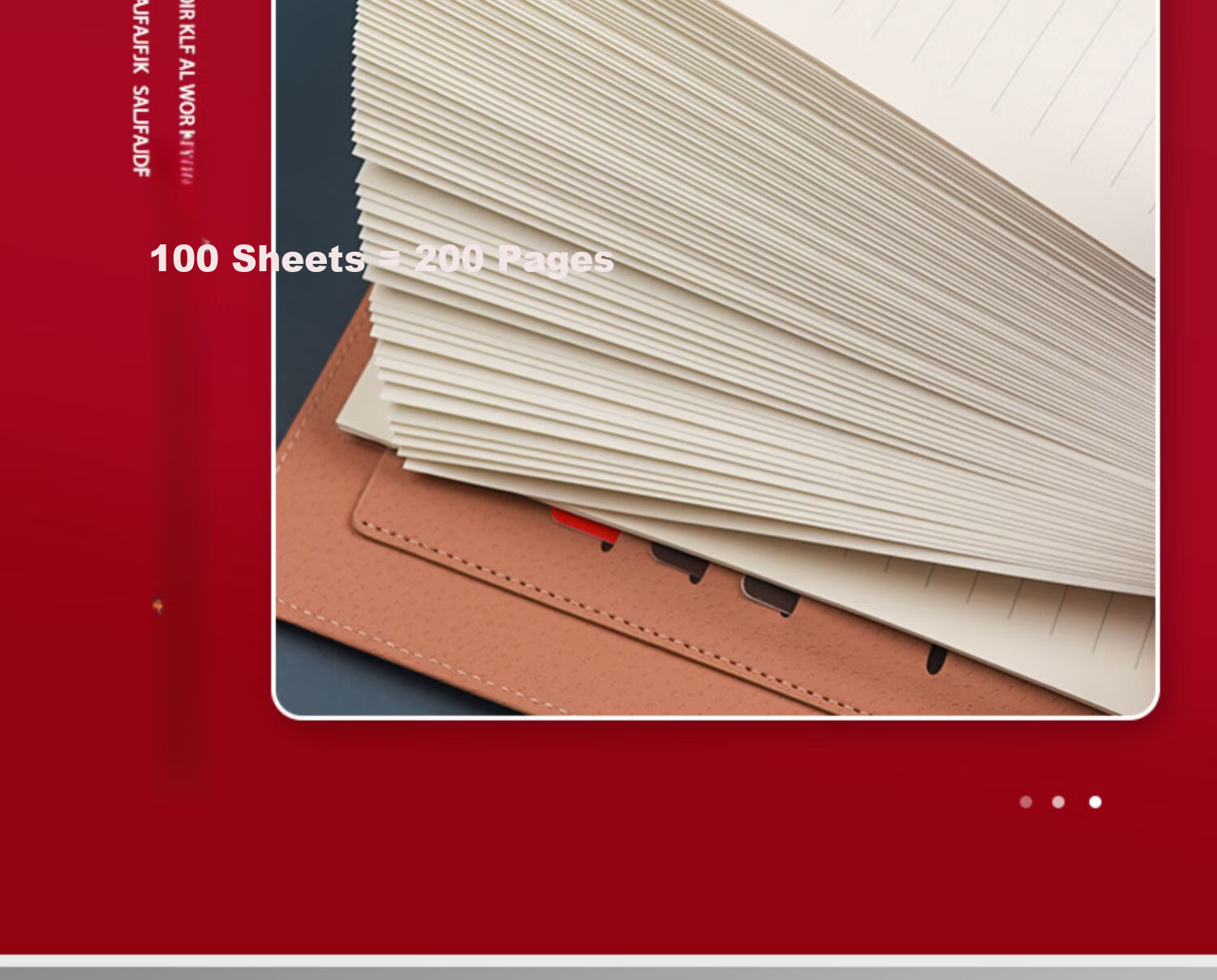 Xuchenwenju Notebook, Loose-Leaf A5 Brown, 6-Ring Binder, Simple Business High-End Leather Cover, with Buckle And Card Slots, Office Meeting Record Book, Detachable, Can Print LOGO 16